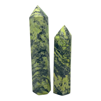 Green Zebra Jasper Tower