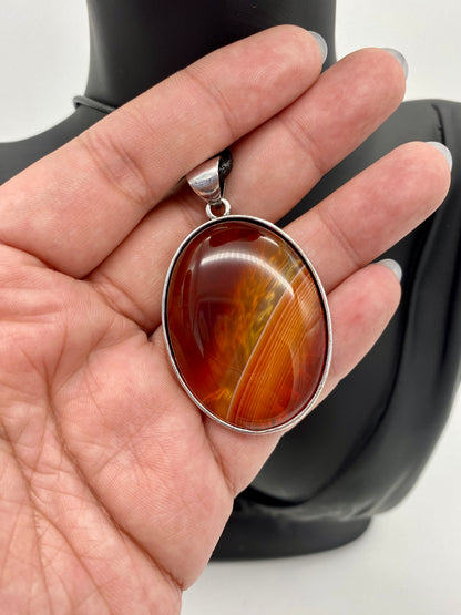 Carnelian Reversible Pendant