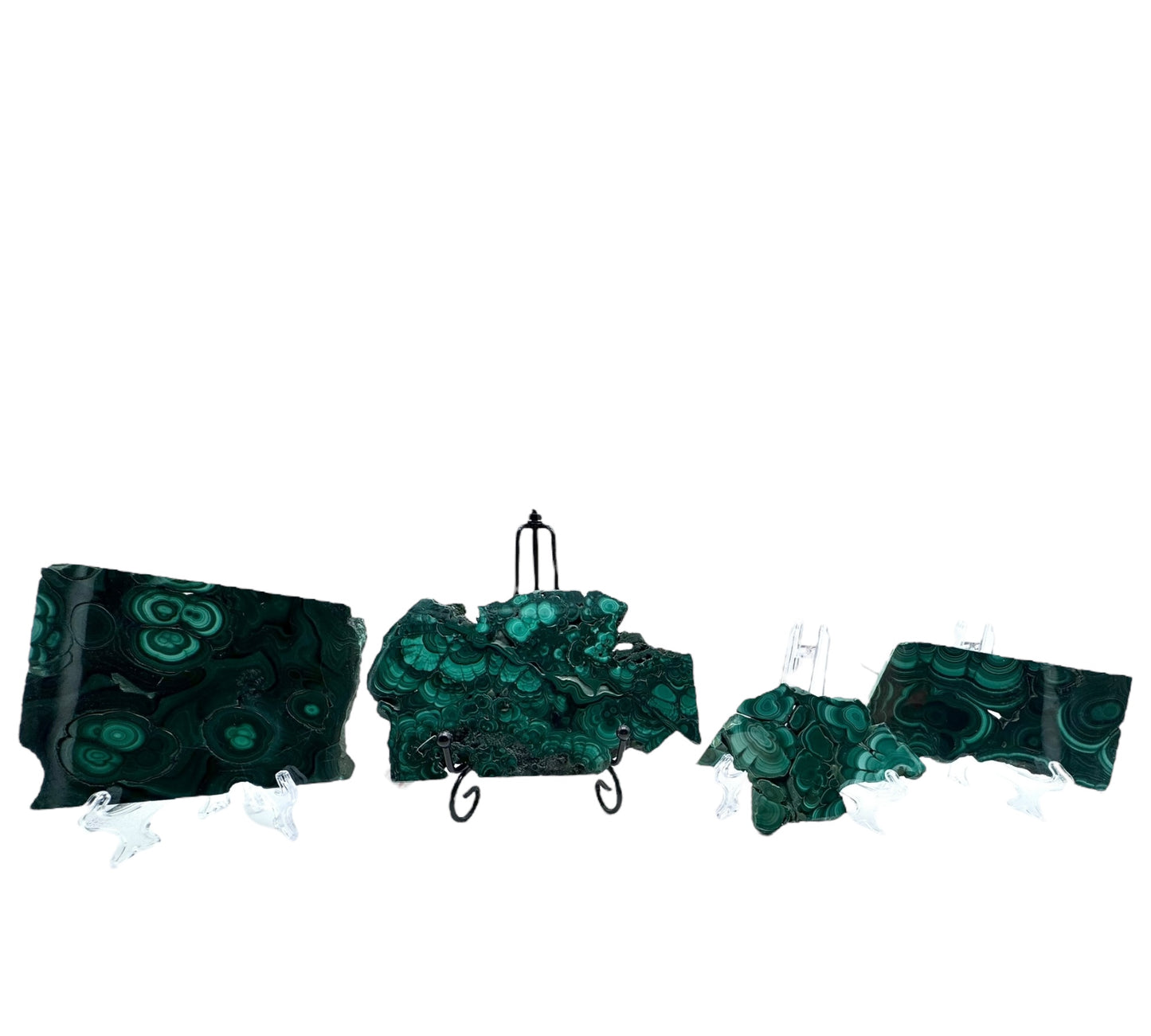 Malachite Slab with Free Stand