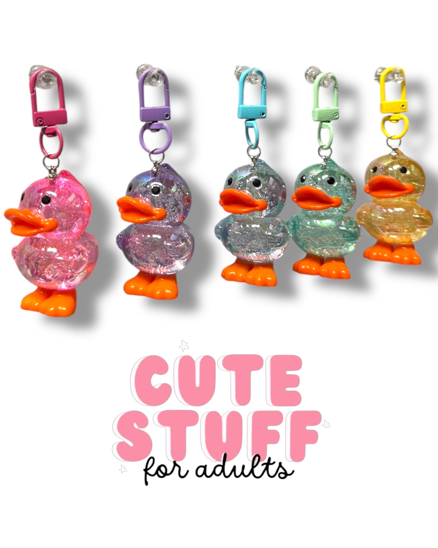 Cute Duck Keychain – Kawaii Bag Charm Accessory