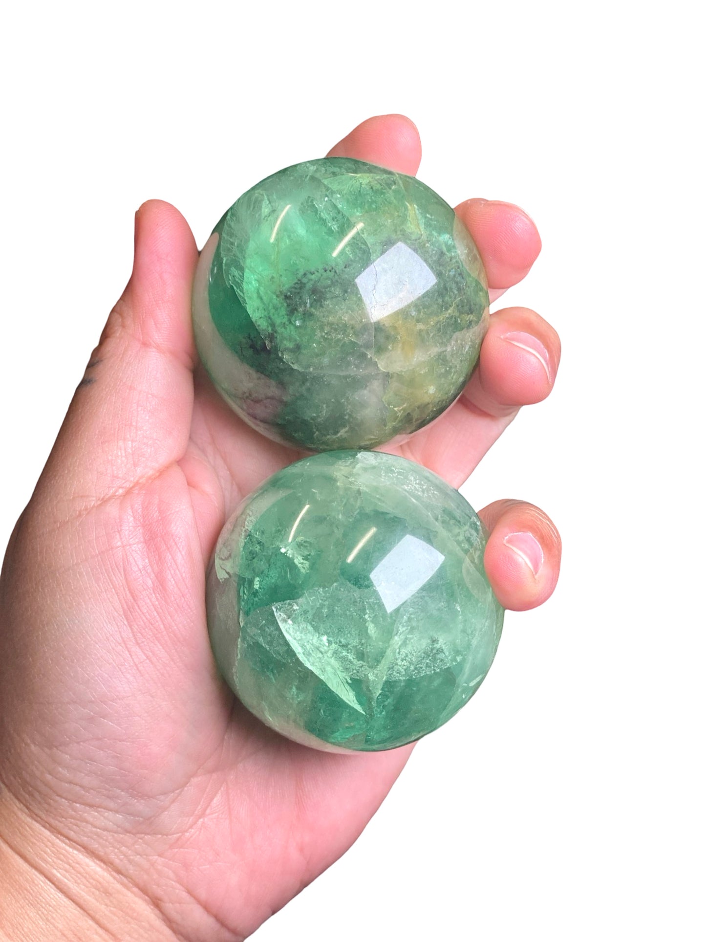 Green Fluorite Sphere