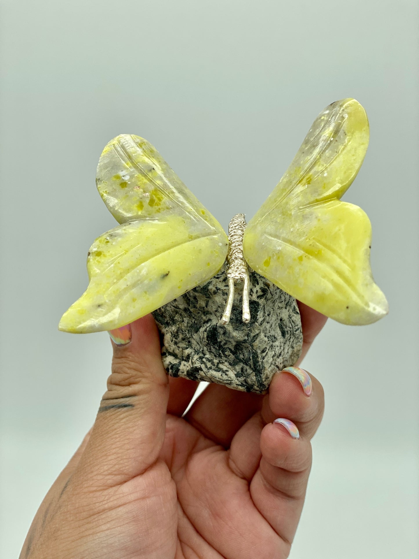 Butterflies in Raw Crystal Base 🦋