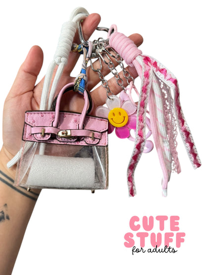 Transparent Purse (Earphone Case) Bag Charms