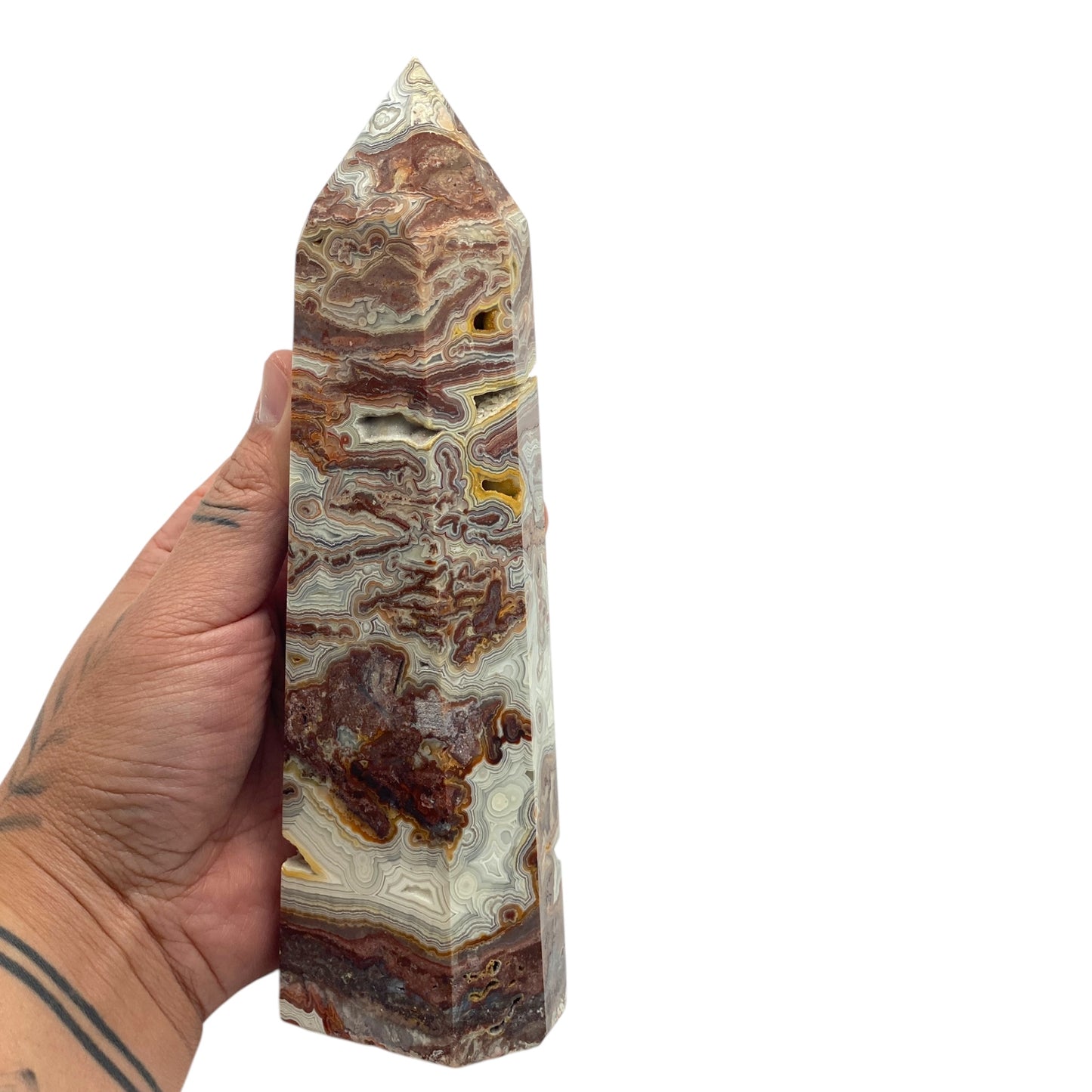 Mexican Lace Agate Tower