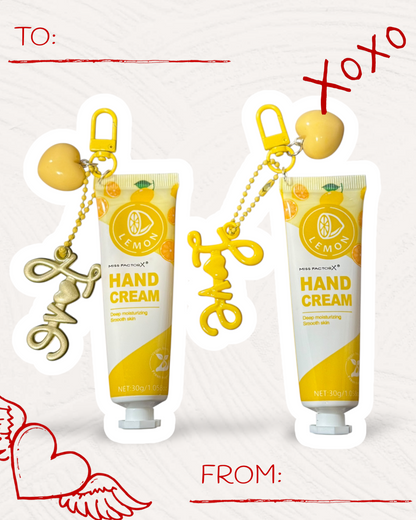 Kawaii Hand Cream Keychain with Handmade Charm | Chic Moisturizing Bag Accessory 🧴