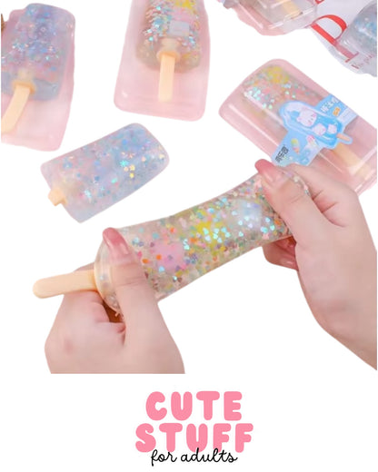 🍭 Popsicle Glitter Squishy – Simulation Dessert Toy