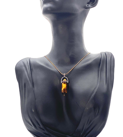 Yellow Tigers Eye Necklace