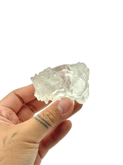 Clear Quartz Dragon Turtle