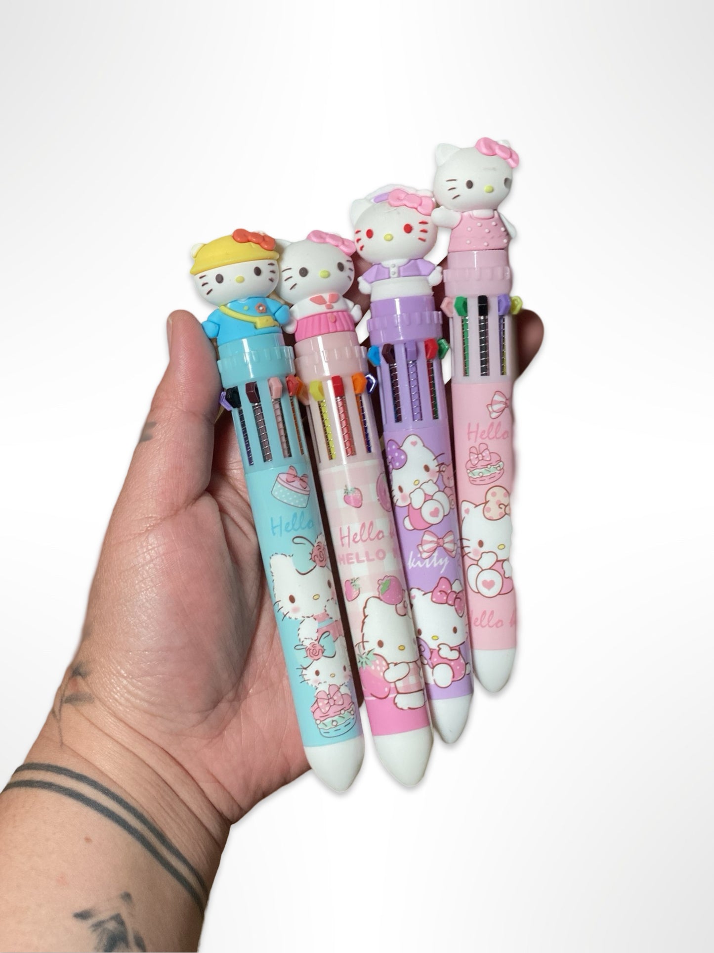 10-in-1 Multicolor Hello Kitty Pens