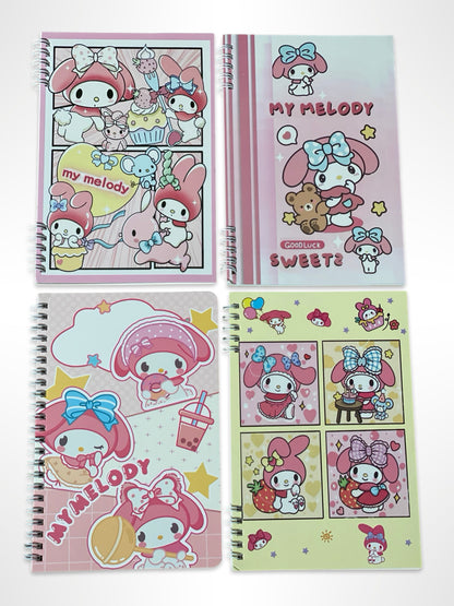 Sanrio Spring Bound Lined Notebooks