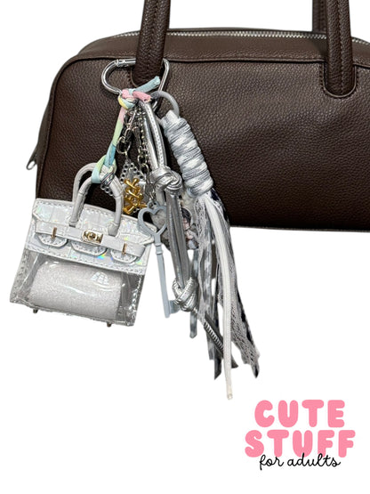 Transparent Purse (Earphone Case) Bag Charms