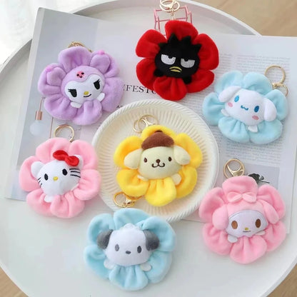 Flower Plushie Keychain