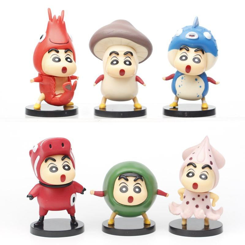 6pcs Crayon Shin-chan Figure