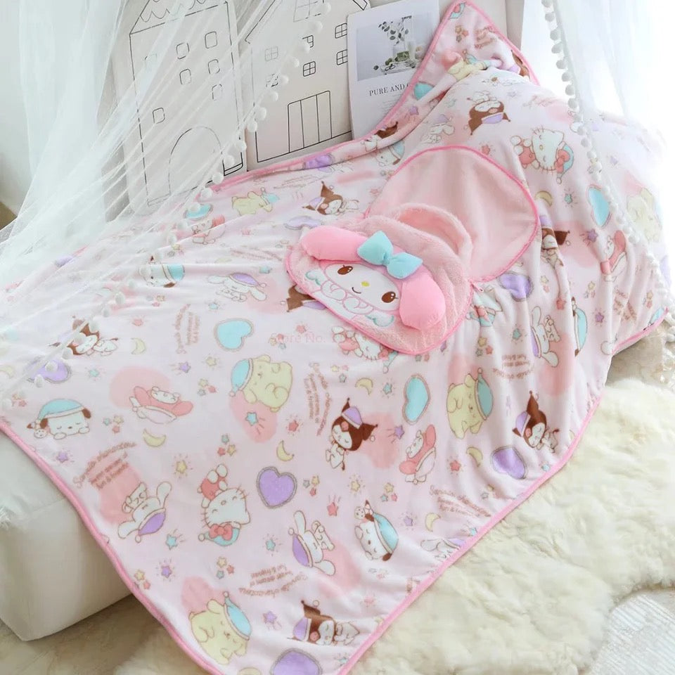 Sanrio Blanket and Pillow Bag