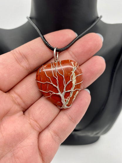 Tree of Life Heart Pendants