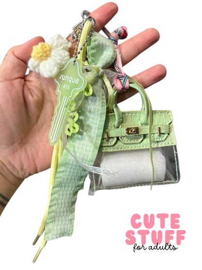 Transparent Purse (Earphone Case) Bag Charms