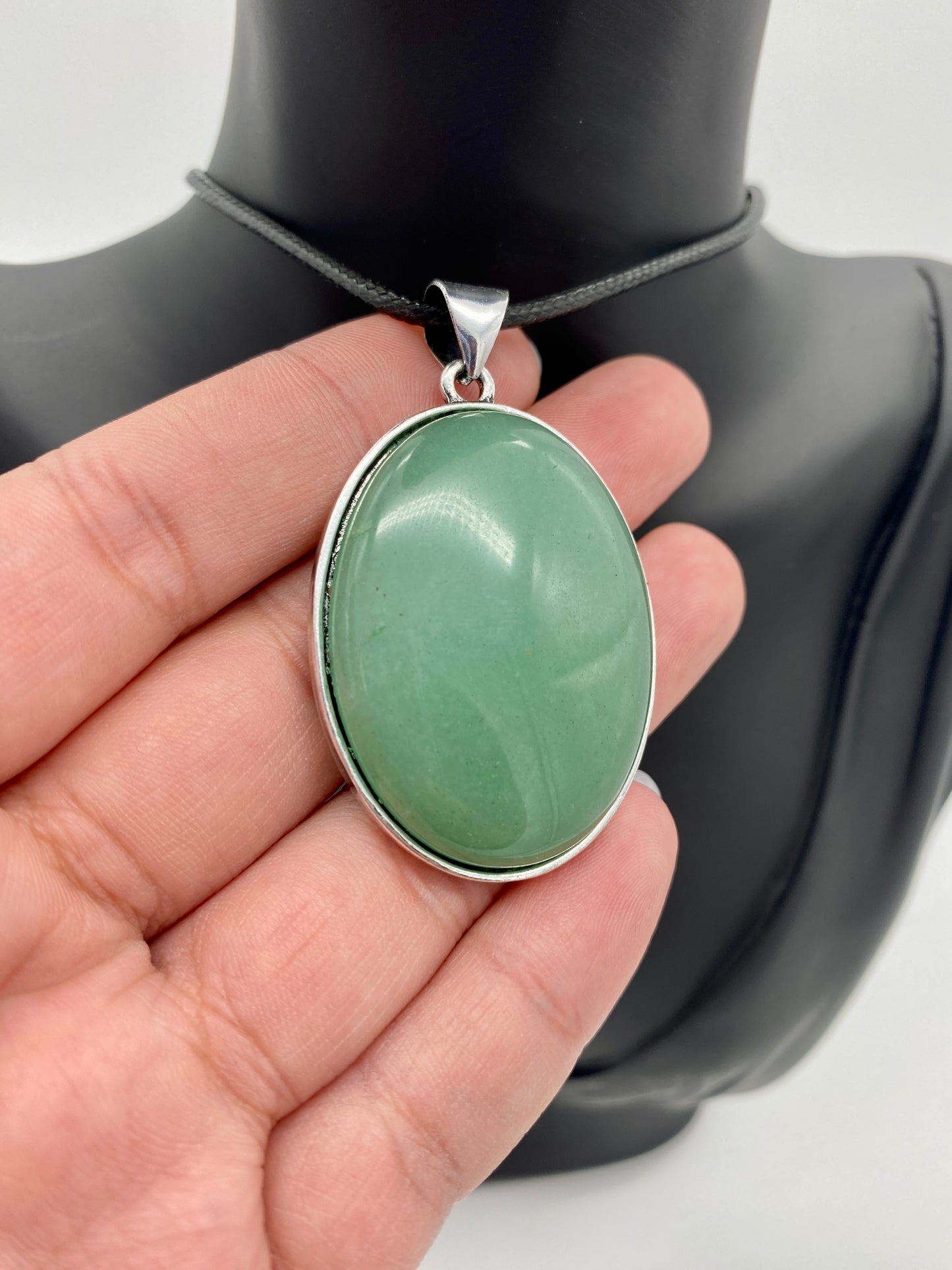 Green Aventurine Reversible Pendant