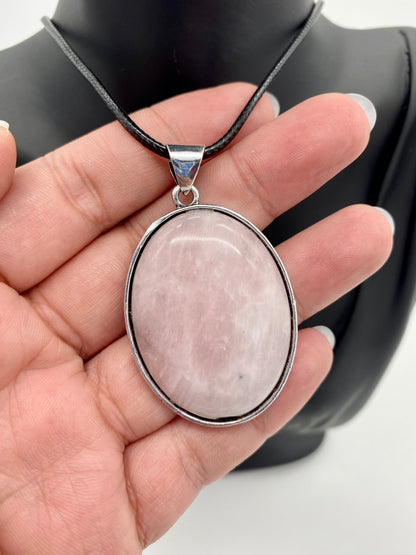 Rose Quartz Reversible Pendant