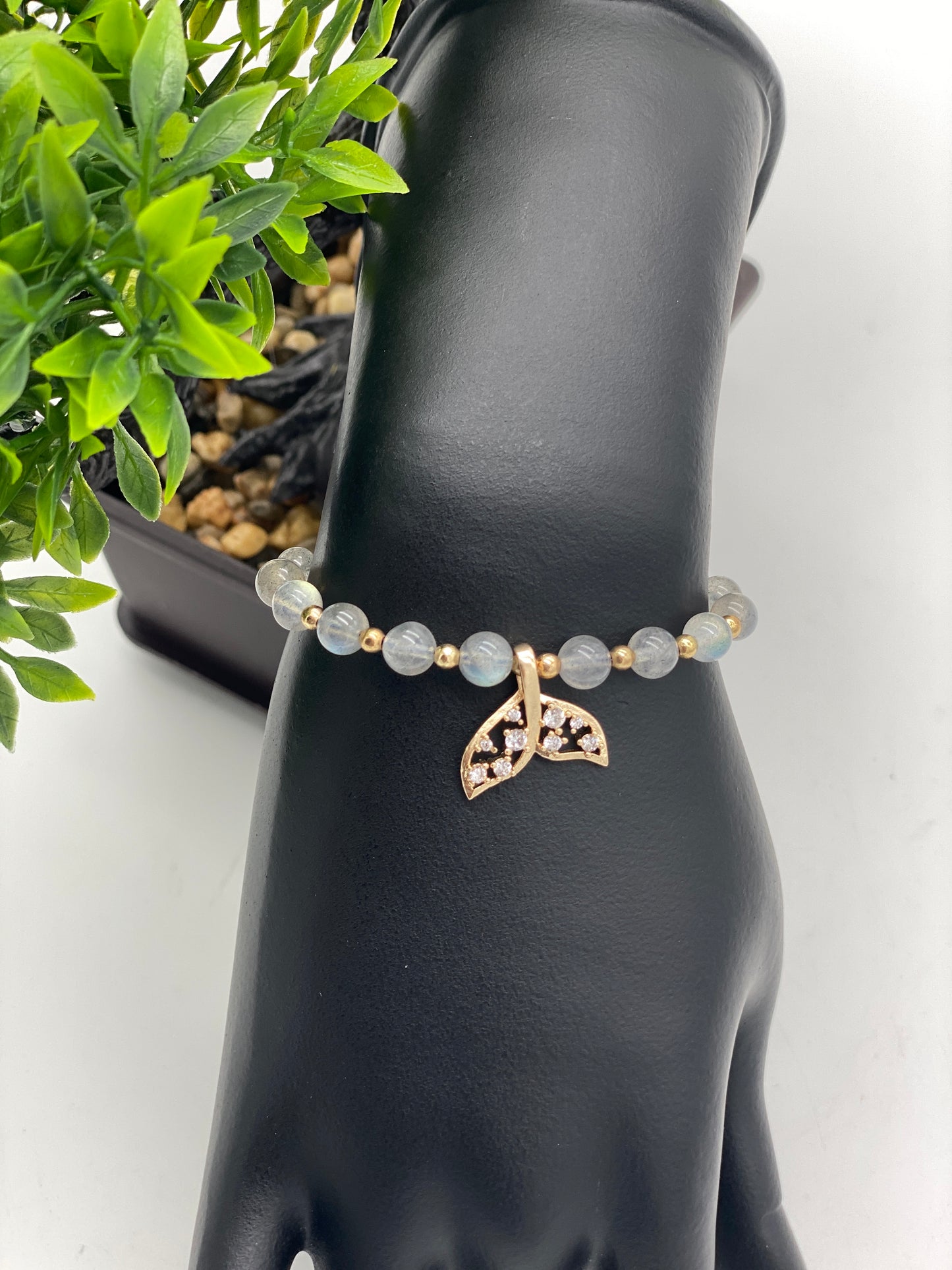 Mermaid Tail 🧜‍♀️ Crystal Charm Bracelet