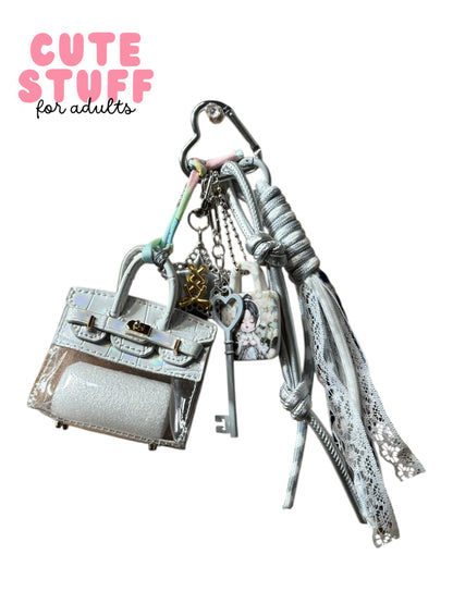Transparent Purse (Earphone Case) Bag Charms