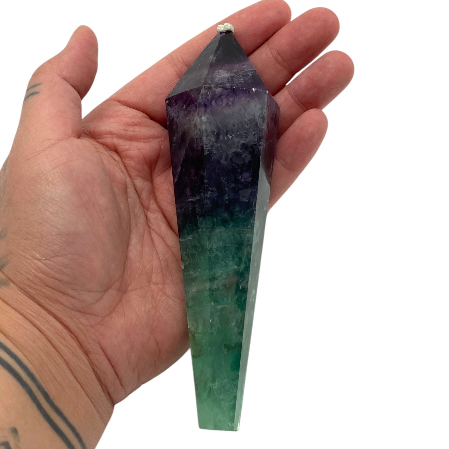 Purple and Green Fluorite Wand