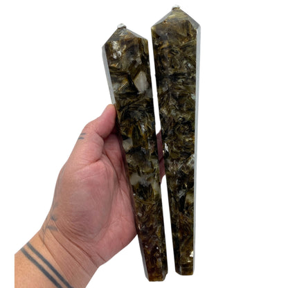 Green Mica Wand