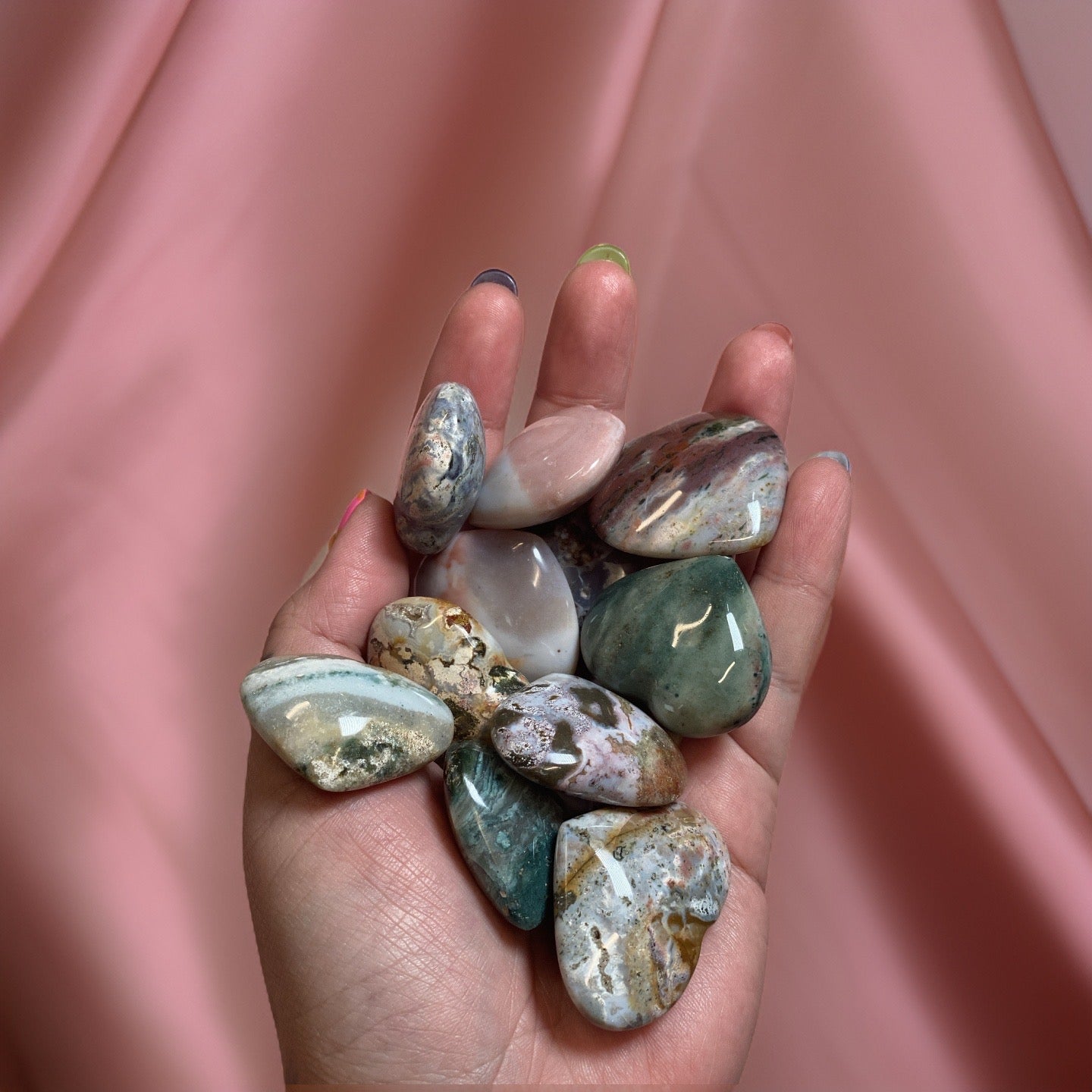 Intuitively Chosen Ocean Jasper Hearts 💕