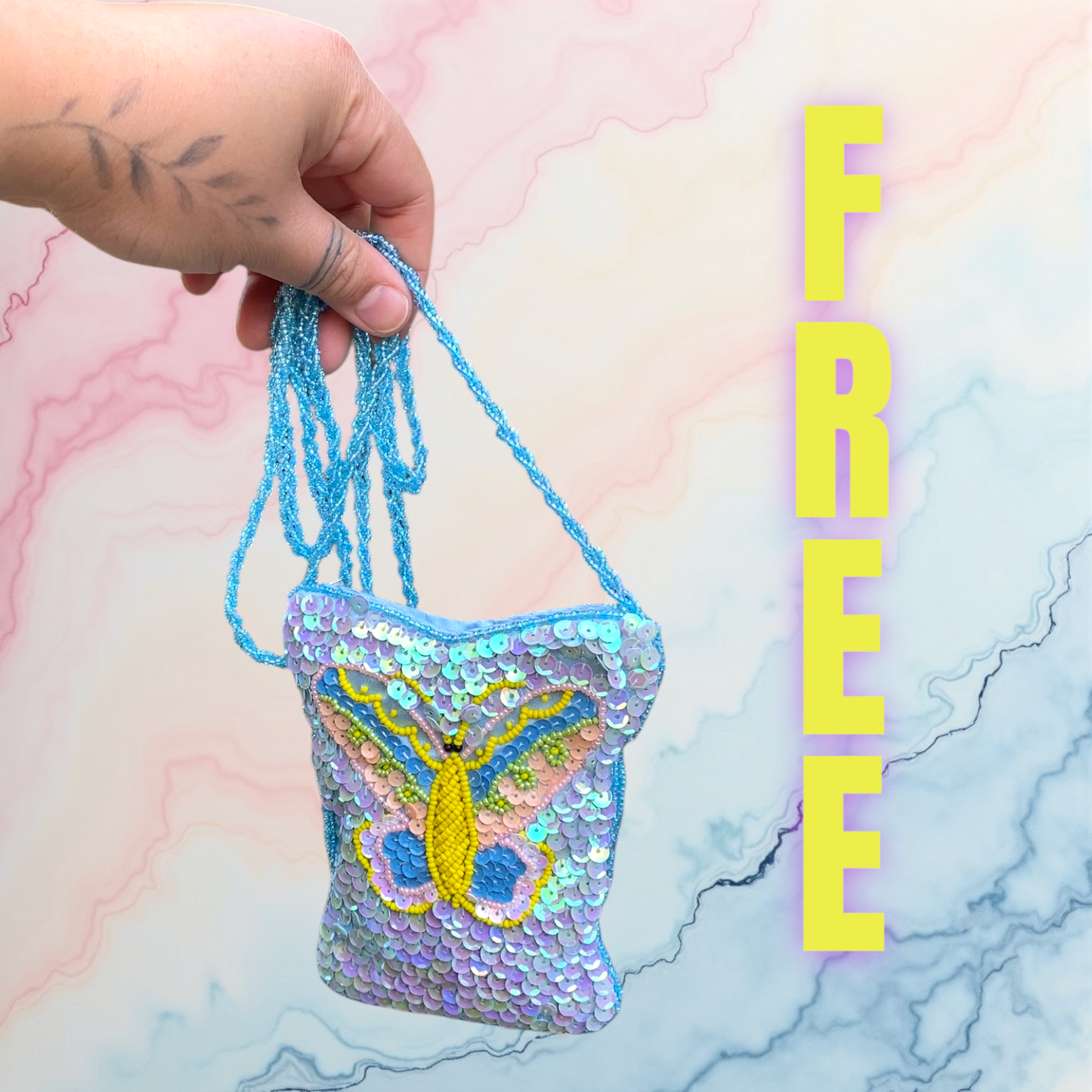 Handmade Beaded Body Bag Purse – FREE with Any Purchase