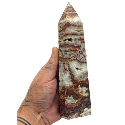 Mexican Lace Agate Tower