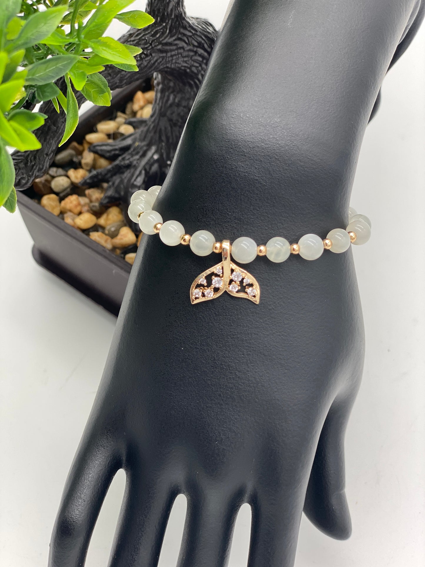 Mermaid Tail 🧜‍♀️ Crystal Charm Bracelet