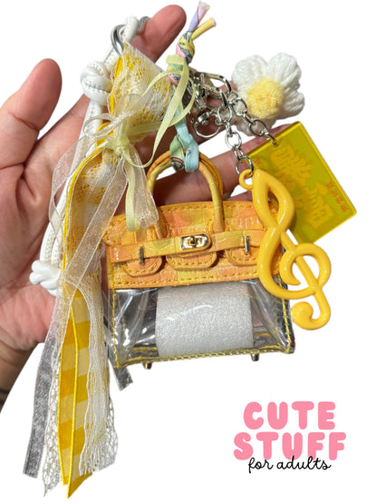 Transparent Purse (Earphone Case) Bag Charms