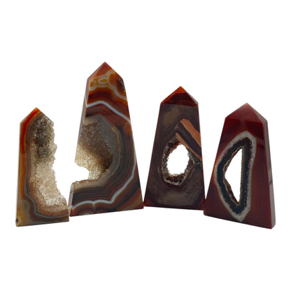 Druzy Carnelian Agate Tower