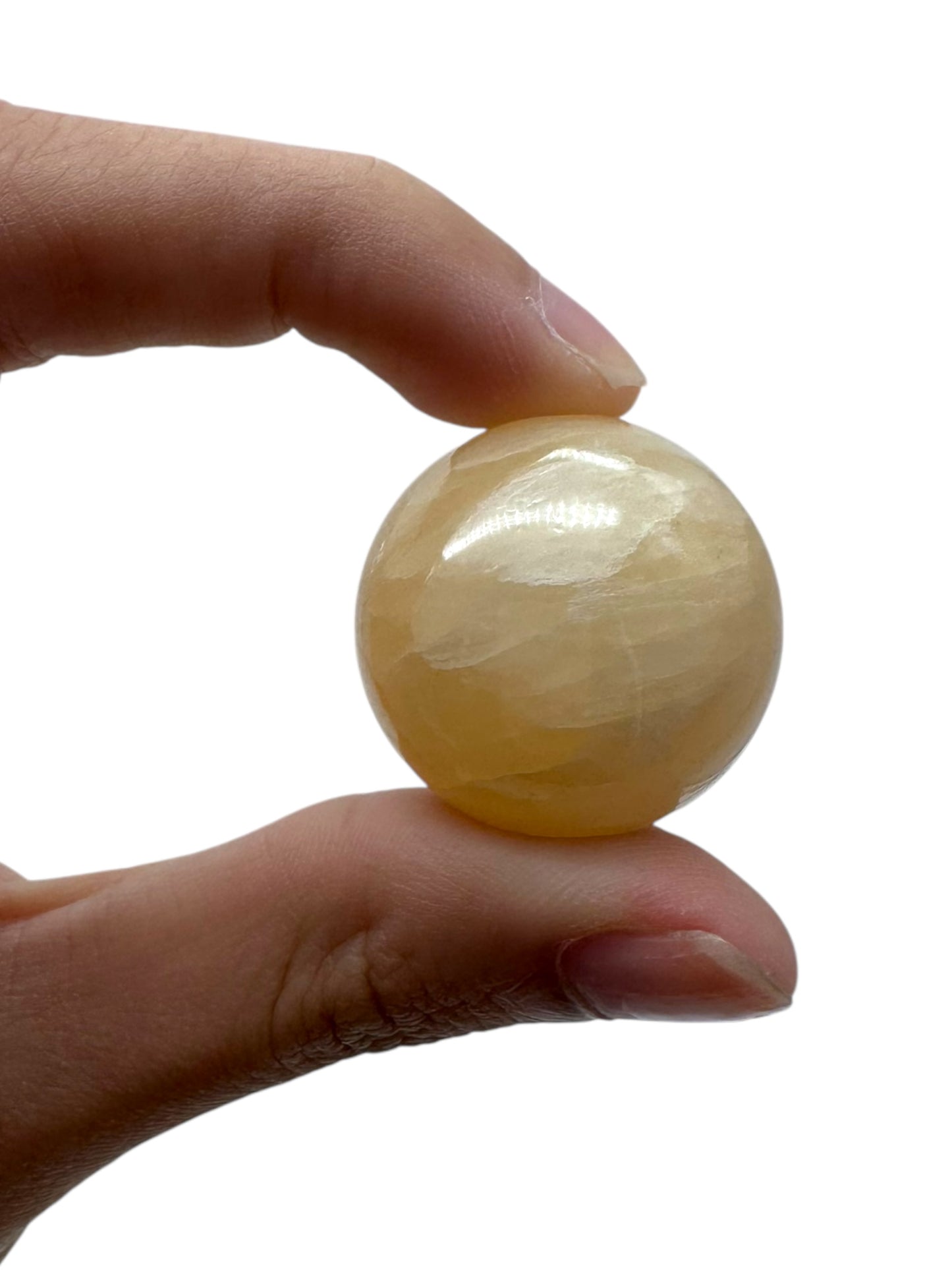 Yellow, Green, and White Onyx Sphere