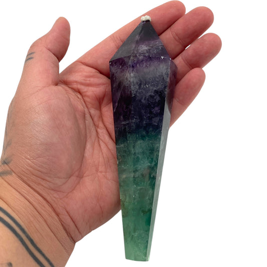 Purple and Green Fluorite Wand