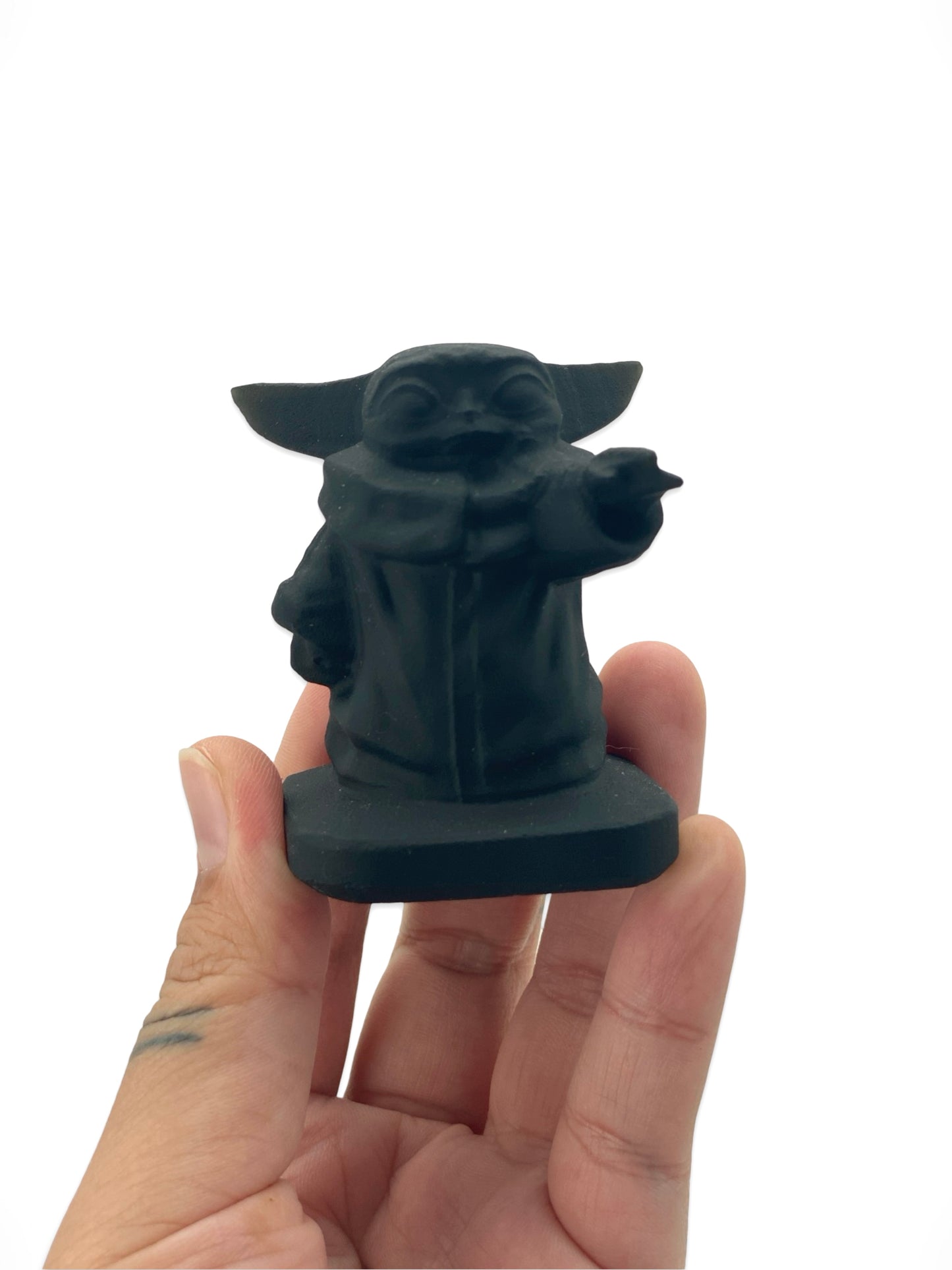 Black Obsidian Character Carving