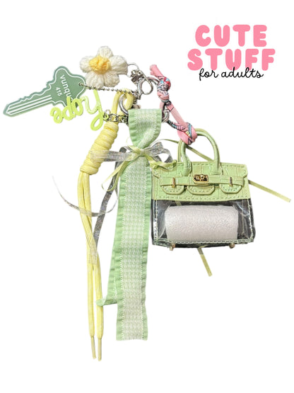 Transparent Purse (Earphone Case) Bag Charms