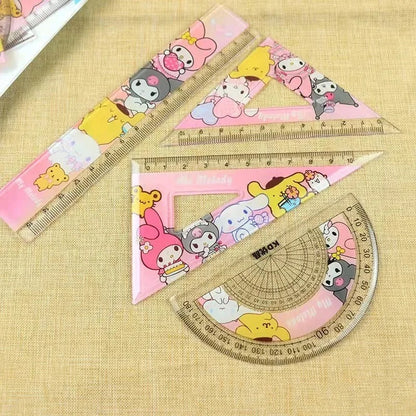 Sanrio 4 pc Ruler Set