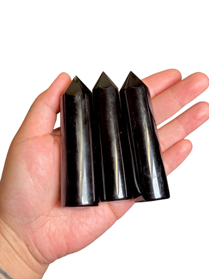 Black Obsidian Crystal Point