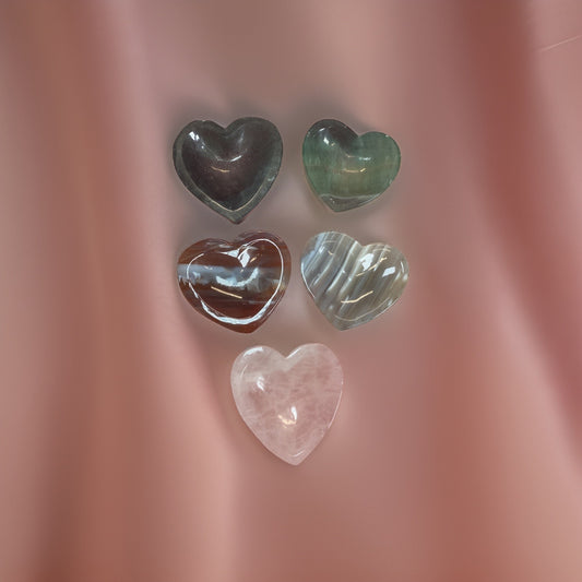 Crystal Heart Bowls