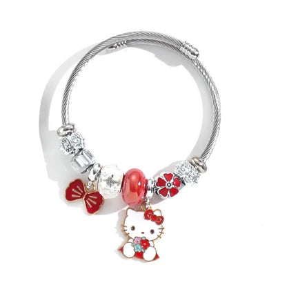 Stainless Steel Hello Kitty Bracelet