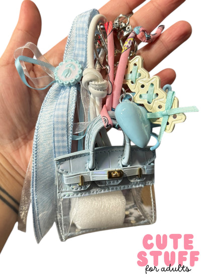 Transparent Purse (Earphone Case) Bag Charms