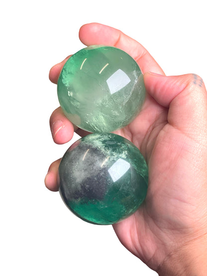 Green Fluorite Sphere