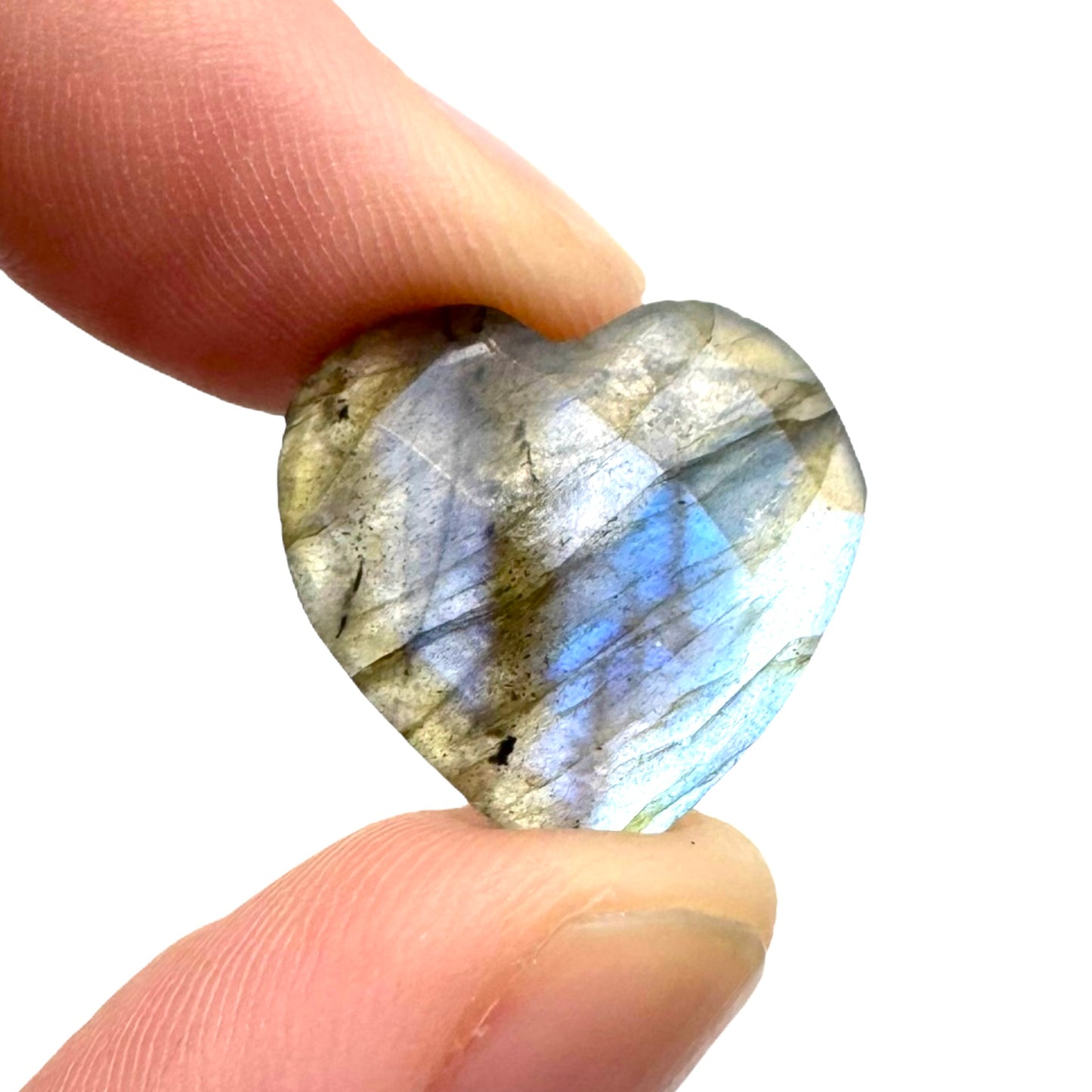 Labradorite Faceted Heart