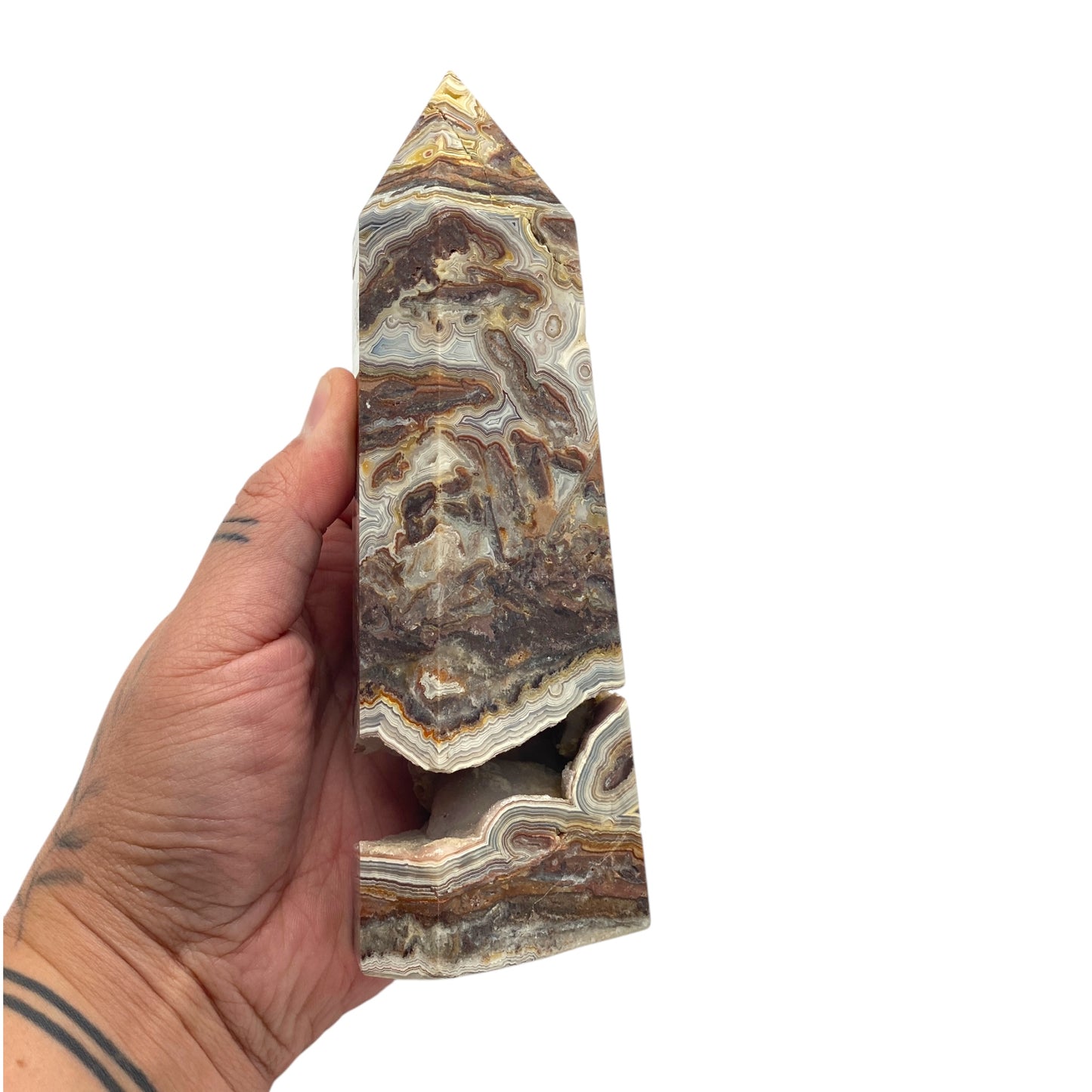 Mexican Lace Agate Tower