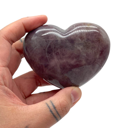 Lavender Rose Quartz Heart