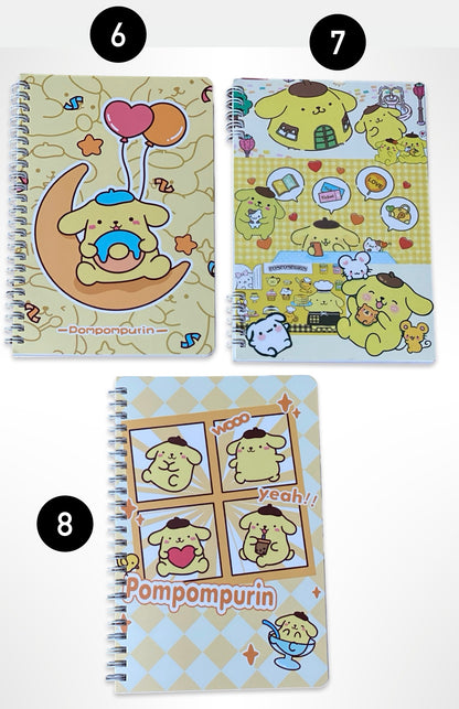 Sanrio Spring Bound Lined Notebooks