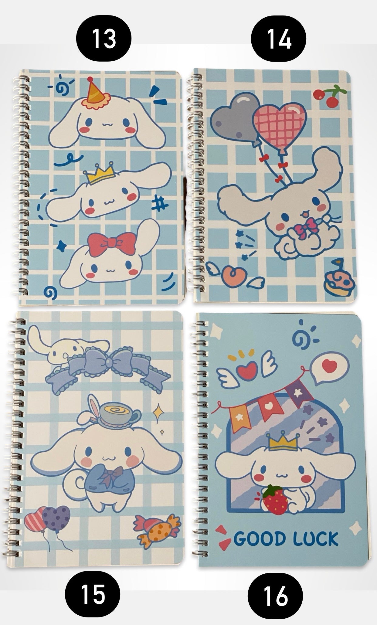 Sanrio Spring Bound Lined Notebooks