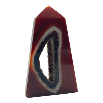 Druzy Carnelian Agate Tower