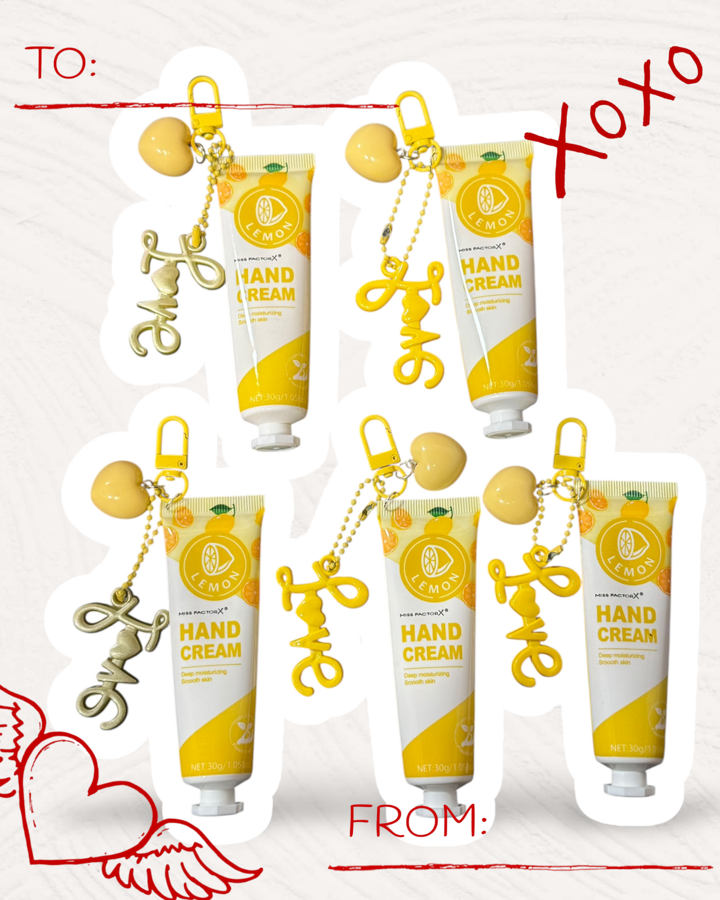 Kawaii Hand Cream Keychain with Handmade Charm | Chic Moisturizing Bag Accessory 🧴