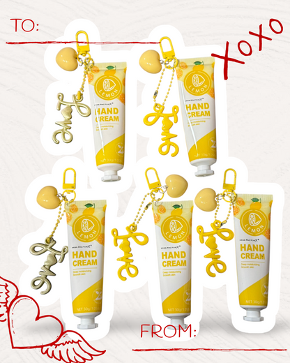 Kawaii Hand Cream Keychain with Handmade Charm | Chic Moisturizing Bag Accessory 🧴